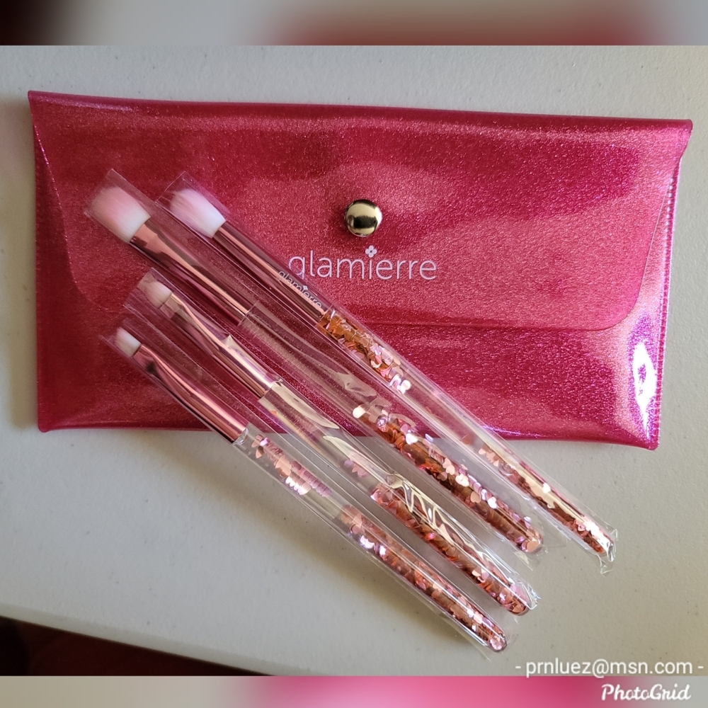 Glamierre Pink Luxe Glitter Brush Set